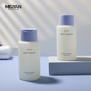 Mypack 300ml Vai phẳng HDPE cảm ứng mềm mại chai 300ml 500ml lớn lật nắp cảm ứng mềm cơ thể Lotion chai - Product Image 1