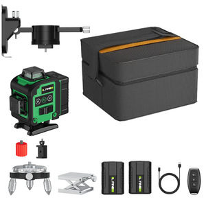 Niveau laser avec trépied, outil de mesure laser auto-nivelant 4 x 360°, niveau laser 16 lignes pour la construction, la rénovation de la maison - Product Image 6