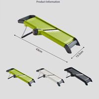Keuken Handheld Roestvrijstalen Mes Vegetarische Snijder Fruit Aardappel Hakselaar Mandoline Slicer Groente Rasp Snijmachine