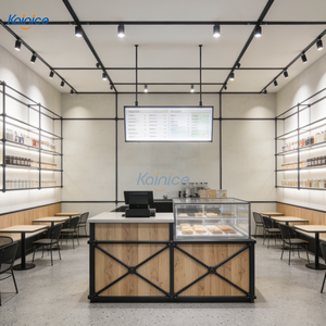 Mostrador de Exhibición para Pastelería Kainice, Vitrina para Pasteles, Mueble para <span class=keywords><strong>Tienda</strong></span> de Té con Leche, Kiosco de Bebidas - Product Image 1