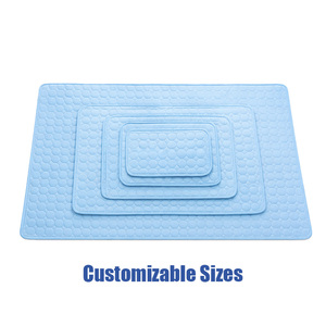 Großhandel Eisseide Kühlmatte für Haustiere – Atmungsaktives Hunde- und Katzen-Kühlpad mit rutschfester Netzrückseite, OEM verfügbar - Product Image 3