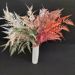 Ramo de helechos artificiales, 3 hebras de plástico, decoración hecha a mano para el hogar, accesorios de fotografía - Product Image 2
