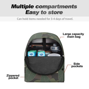 Venta al por mayor de bolsas chinas en línea con logotipo personalizado estampado diseño Hawaiano mochilas para niños mochila escolar Unisex 2024 para niños - Product Image 6