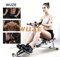Máquina de Remo Hidráulica para Gimnasio en Casa, Resistencia Ajustable, Silenciosa, Compacta, Plegable, Ergonómica, Entrenamiento de Cuerpo Completo