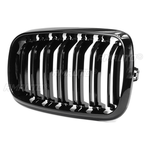 กระจังหน้ารถยนต์แบบ 2 แถบ สีดำเงา สำหรับ BMW F15 F16 X5 X6 ปี 2014 2015 2016 2017 จำนวน 2 ชิ้น แต่งหน้ารถยนต์ กระจังหน้ากันชนหน้าแบบสปอร์ต - Product Image 6