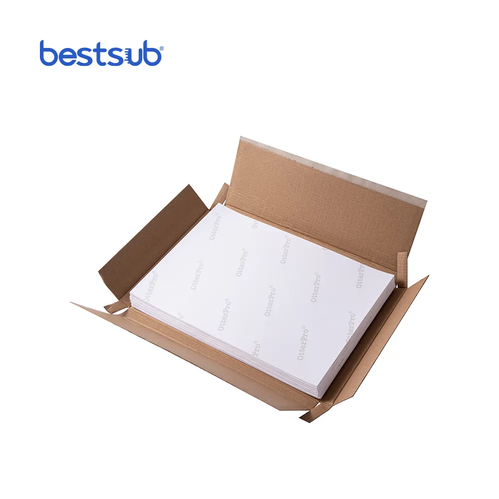 BestSub all'ingrosso di alta qualità Otter Pro 125g inchiostro da stampa a sublimazione carta A4 per il trasferimento di calore t shirt tessile tazza Tumbler