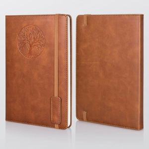 Carnet en cuir souple personnalisé avec sangle pour étudiants et bureau 2025 – Couverture rigide en PU - Product Image 1