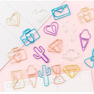 <span class=keywords><strong>2025</strong></span> hình ảnh vé ghi chú thư giấy <span class=keywords><strong>Clip</strong></span> dễ thương cây xương rồng Ice Cream Kawaii văn phòng phẩm kim loại rõ ràng chất kết dính Clips - Product Image 2