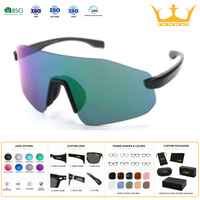 Lunettes de soleil de sport polarisées UV400 sans monture Perfect Quest P36KC06-13A, résistantes aux chocs, monture TR90, coupe-vent, directement de l'usine