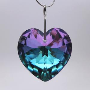 Kalp şekli kristal kolye ev dekorasyon için tutucu kristal avize boncuk perde - Product Image 1