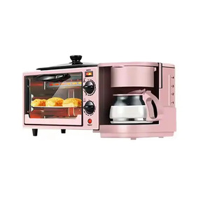 OWNSWING High Quality Breakfast <strong>Machine</strong> 3-in-1 Home <strong>Coffee</strong> Barbecue Bread Maker <strong>Pink</strong> Mini Oven - Product Image 2