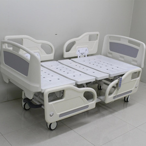 Lit d'hôpital électrique à cinq fonctions, hauteur réglable, lit de soins intensifs, acier inoxydable, qualité médicale - Product Image 1
