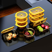 Bols en verre borosilicate avec couvercles en silicone, compatibles micro-ondes et four, idéaux pour le stockage des aliments et la préparation des repas, bols à salade en gros