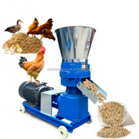 Machine à fabriquer des granulés d'aliments pour animaux Diesel, nouvelle génération, haute productivité, 500 kg/h, taille de granulés personnalisable, pour élevage avicole
