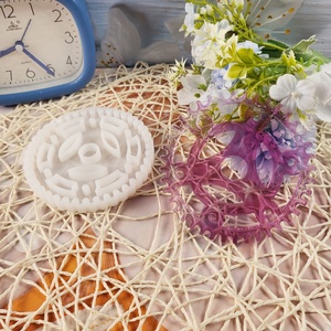 Moldes de fundición de resina hechos a mano DIY Ins estilo silicona Gear Cup Mat y adornos decorativos molde X0286 herramientas para pasteles - Product Image 5