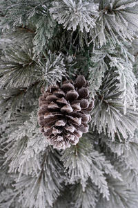 <b>Modern</b> 48 Inch Small 8 Pinecones Standing Artificial PVC <b>Christmas</b> <b>Tree</b> with 249 Flocked Mixed Pine Needle Tips - Product Image 5