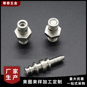 Pièces usinées en acier inoxydable, vis de tuyau d'huile, matériau 304, taille personnalisée, diamètre maximal 50 mm, composants de tournage de précision - Product Image 3