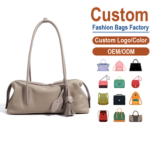 Supplier New Boston Pillow Bag, Full-Grain <b>Leather</b>, OEM/ODM Custom Factory, Women's Shoulder Crossbody Bag - Product Image 1