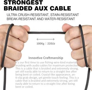 <span class=keywords><strong>Cable</strong></span> de Audio de 3.5mm Macho a Macho, <span class=keywords><strong>Cable</strong></span> <span class=keywords><strong>Auxiliar</strong></span> Estéreo de 1/8 para Dispositivos con Puerto de Conexión de 3.5mm, Audífonos, Estéreos para Auto, Altavoces - Product Image 6