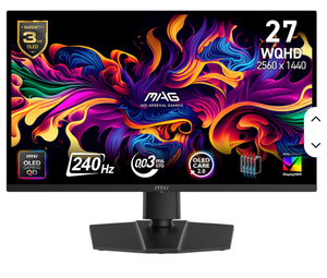 จอภาพ 273QP QD-OLED X24 ขนาด 27 นิ้ว ความละเอียด 2K 240Hz IPS พร้อมเวลาตอบสนอง 0.03ms ช่วงสี 98% สำหรับเล่นเกมบนพีซี - Product Image 4