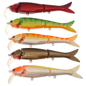 3 Play <span class=keywords><strong>Hunter</strong></span> 150mm Leurre de pêche rigide avec queue souple-Jerkbait multi-articulé pour bar brochet maskinongé - Product Image 6