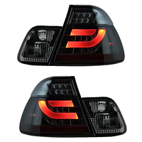 Feux arrière LED pour BMW E46 Série 3 Berline 2001-2004, lentille fumée, clignotants séquentiels dynamiques, ensemble de feux arrière, mise à niveau
