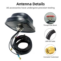 Antenne de véhicule 5G MIMO haute performance, WiFi cellulaire, GPS, 4x4, antenne traversante MiMo, antenne omnidirectionnelle GNSS L1L2L5