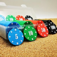 Cadeaux Krell Jetons de poker en argile céramique de casino 14g de haute qualité personnalisés, jeu de jetons de poker pas cher