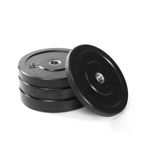Set di piastre per paraurti in gomma 10/15LB/25LB/35LB/45LB/55LB inserto in acciaio per Olympicing - Product Image 1