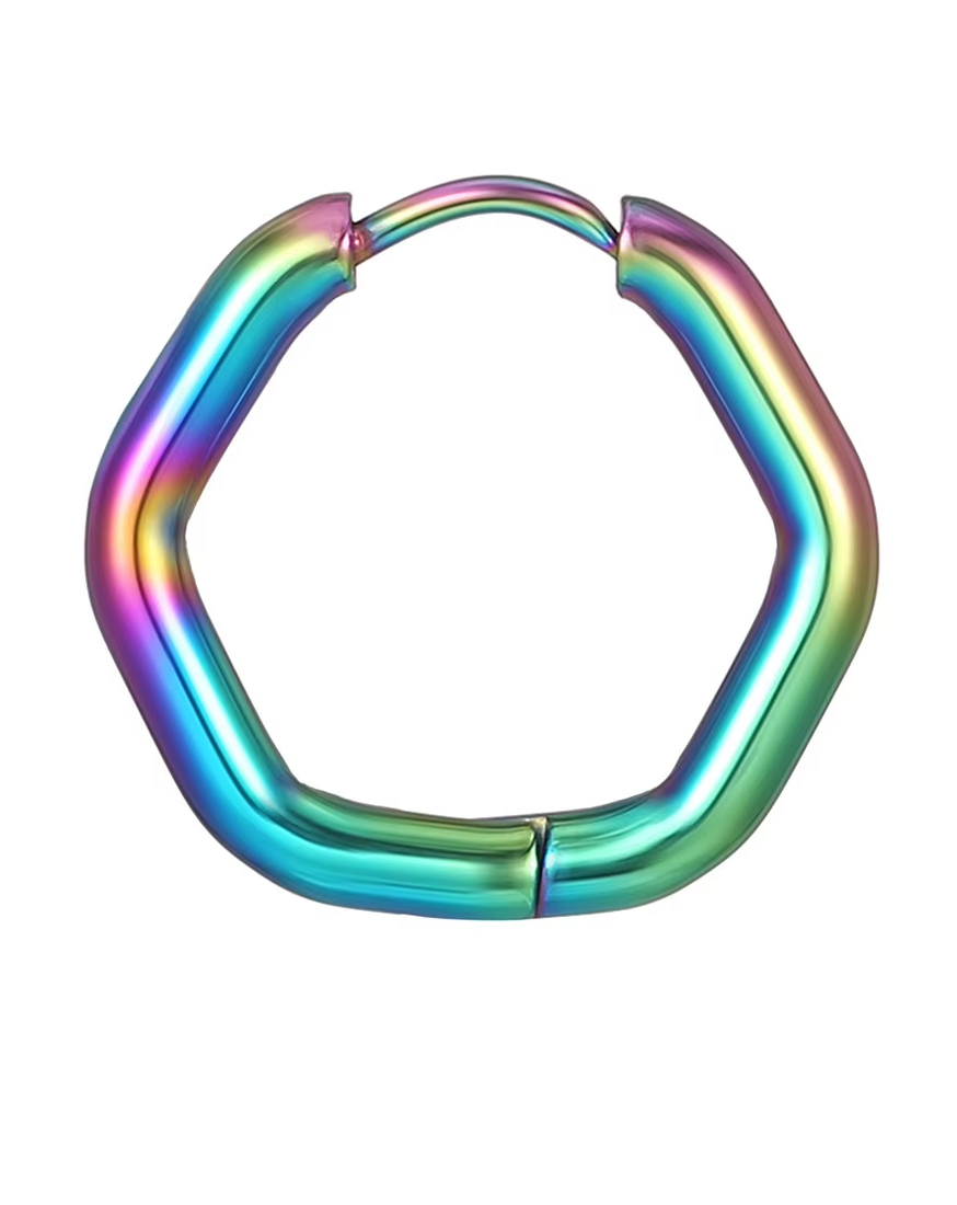 Hexagonal  multi-colored