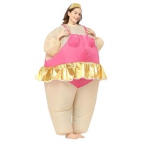 Costume gonflable unisexe pour Halloween, fête costumée, déguisement amusant d'anime, cosplay d'alien, costumes de danseuse de ballet gonflables