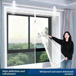 <span class=keywords><strong>Tende</strong></span> in EVA Antivento e Antizanzare per Uso Quotidiano, Impermeabili ed Ecologiche, Isolanti con Chiusura a Zip per Finestre di Camere da Letto e Uffici - Product Image 2