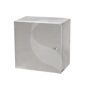 Metal fábrica fornecimento personalizado parede montagem ip65 impermeável aço inoxidável caixa de distribuição usado como caixa do medidor