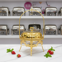 Chauffe-Plat Professionnel 8 Litres Poli Miroir pour Buffets et Événements Mondiaux (HORECA) - Vente en Gros