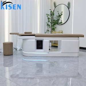 Table de massage de luxe Kisen moderne pour salon de coiffure et spa japonais avec dôme de sauna et coussinets faciaux pour la beauté - Product Image 6