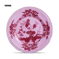 Vaisselle de Luxe Traditionnelle, Assiettes de Dîner à Fonctions Variées pour Toutes les Occasions, Ensembles de Vaisselle à Motifs Floraux