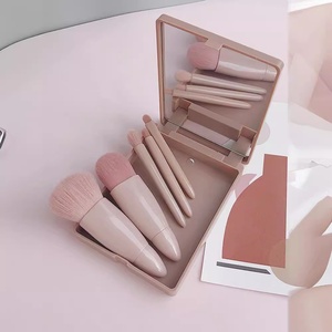 Pinceaux de maquillage de haute qualité avec manche en plastique rose, vente en gros, ensemble de pinceaux de maquillage de voyage, <span class=keywords><strong>kit</strong></span> cosmétique complet pour le <span class=keywords><strong>visage</strong></span> - Product Image 5