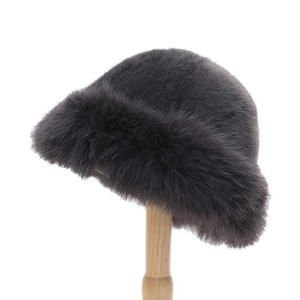 Chapeau Bob Femme Hiver Automne en Fausse Fourrure Douce et Chaude Couleur Unie – Style Pêcheur - Product Image 1