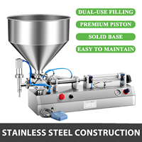 Machine de remplissage de liquides à piston de haute qualité pour cosmétiques, eau, détergent, tomate, miel, sauce piquante, bouteilles et pots