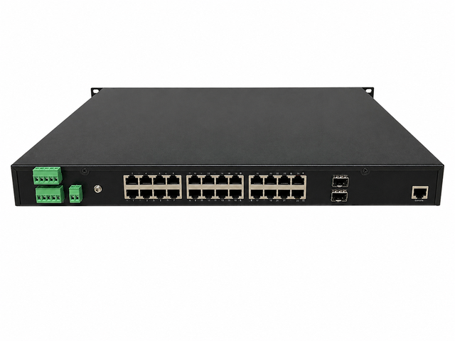 Hi-Net IRS2924F2R-AC/DC 24 Port Gigabit L2 Managed Industrial Ethernet Switch 2 SFP Fiber RJ45 Network Switch