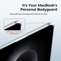 Coque de protection rigide transparente en plastique de qualité pour ordinateur portable, ultra-fine, en cristal, pour MacBook Pro 16 pouces