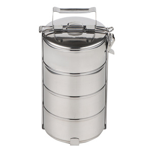 Stainless Steel Multi Layer Bento <b>Box</b> 1000ml <b>Stackable</b> <b>Lunch</b> Container For Students Adults Elderly - Product Image 4
