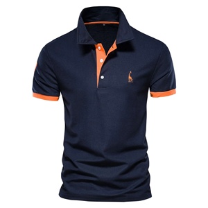 <span class=keywords><strong>Polo</strong></span> da Uomo Personalizzate OEM con Logo Ricamato, T-shirt a Maniche Corte in Piqué Anti-Pilling per l'Estate, Casual e Business - Product Image 1