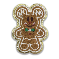 Sac à dos pour poupée personnalisé Noël Sourire Visage patchs en chenille brodés broderie au fer sur patchs pour vêtements