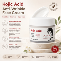 Acide Kojique 50g Produits de Soin de la Peau Niacinamide Hydrolysé Blanchissant Anti-Rides Raffermissant Éclaircissant Réduit les Pores Crème Visage