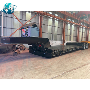 Semi-<span class=keywords><strong>remorque</strong></span> surbaissée à col de cygne détachable 3 <span class=keywords><strong>essieux</strong></span> de 14 m, 150, 120, 70 tonnes, haute qualité, vente directe usine - Product Image 2