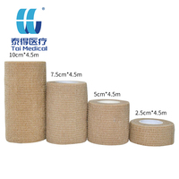 Bande de contention auto-adhésive en microfibre personnalisée 5CM*4.5M, élastique, pour tatouage, flexible, extensible, pour doigts, chevilles, premiers secours