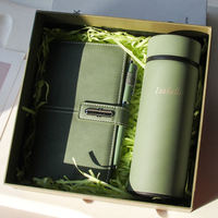 Coffret Cadeau d'Affaires de Luxe avec Logo Personnalisé – Gourde Isotherme en Acier Inoxydable et Carnet – Vente Chaude pour la Promotion de la Journée des Enseignants