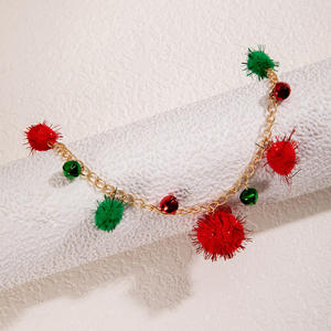 C & J Yanye สร้อยคอแฟชั่นประดับกระดูกไหปลาร้าสีแดงและสีเขียวหลากสีสันสำหรับคริสต์มาสสร้อยคอสำหรับผู้หญิง - Product Image 6