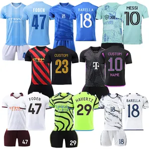 7v7 Football Compressions Clothes Soccer Wear Jersey Custom League Shirts Orange And Black Soccer Uniforms For Men